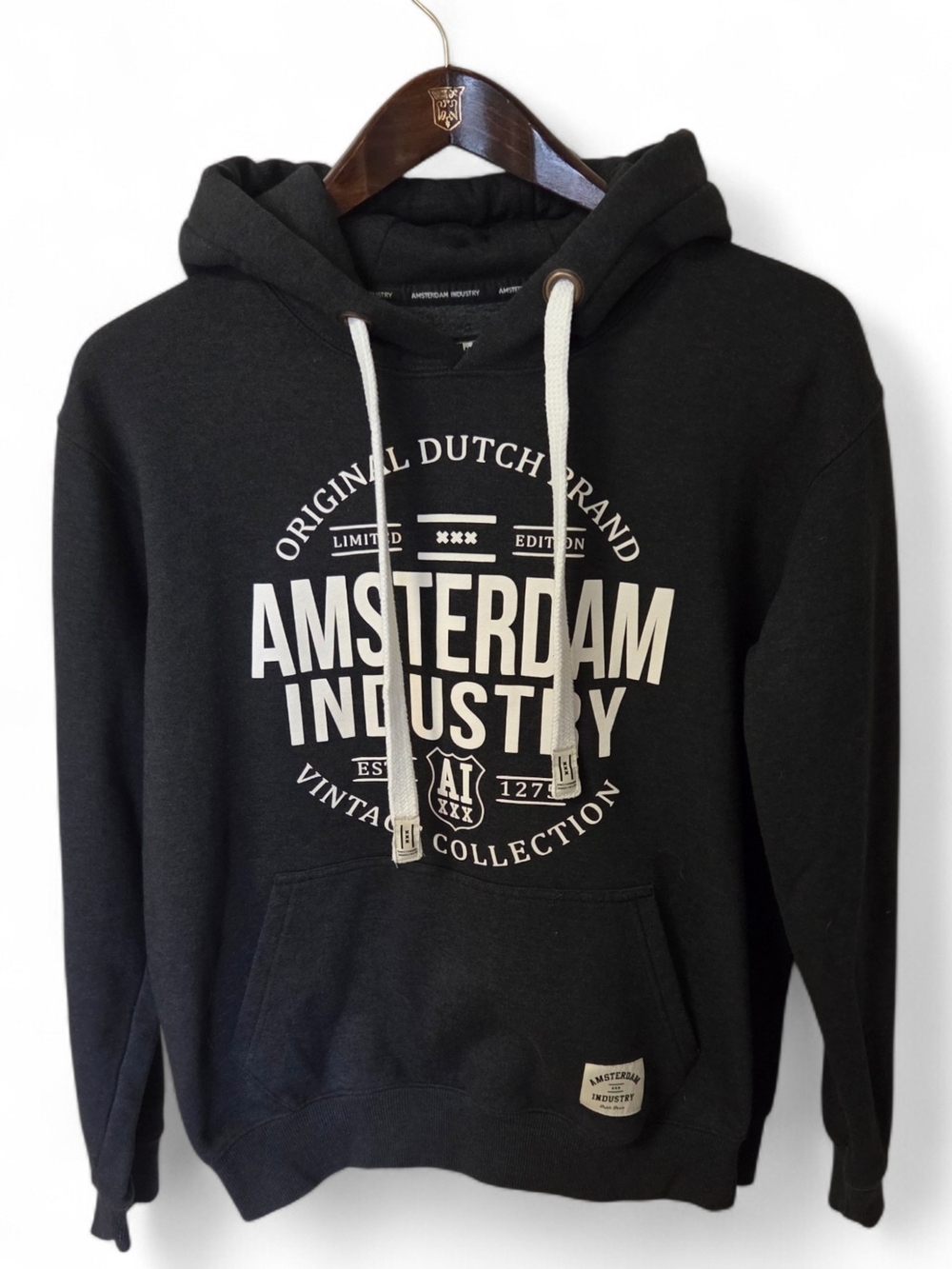 Amsterdam Industry Hoodie Medium Charcoal Gray